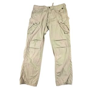 3rd & Army Trooper Mens Cargo Pants 36x32 Tan Khaki Ripstop Utility Tactical